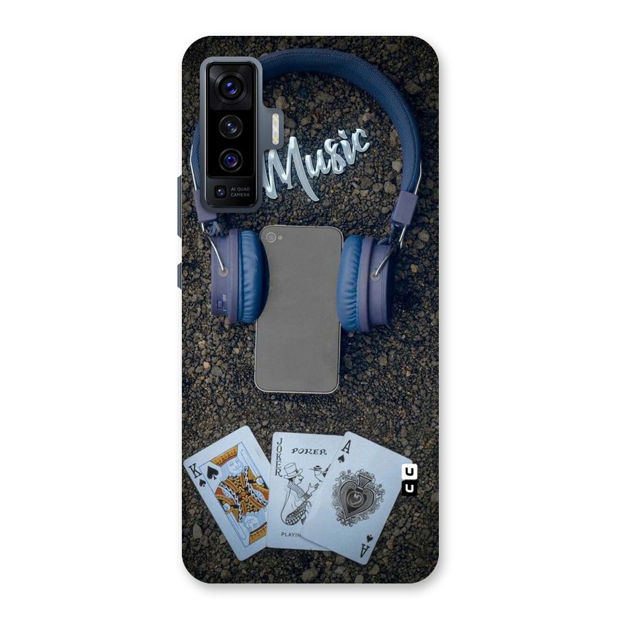 Music Power Cards Back Case for Vivo X50