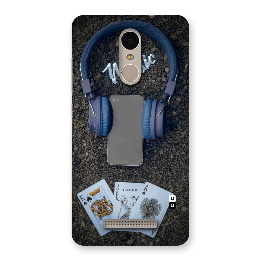 Music Power Cards Back Case for Xiaomi Redmi Note 3