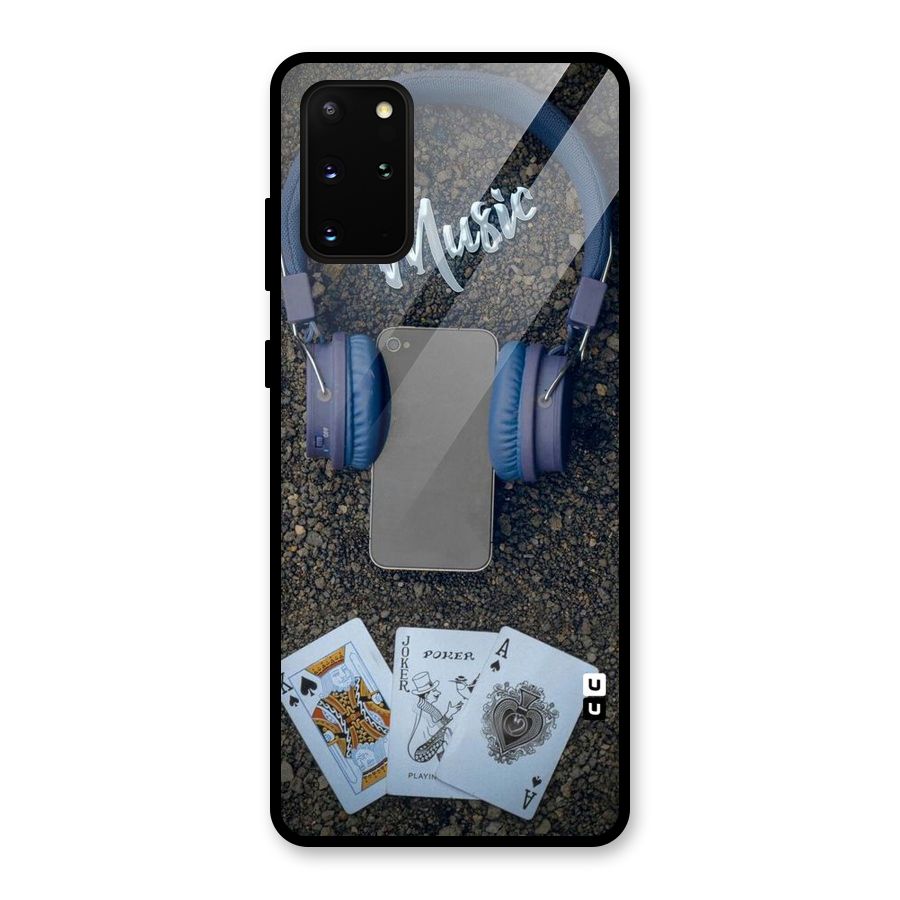 Music Power Cards Glass Back Case for Galaxy S20 Plus