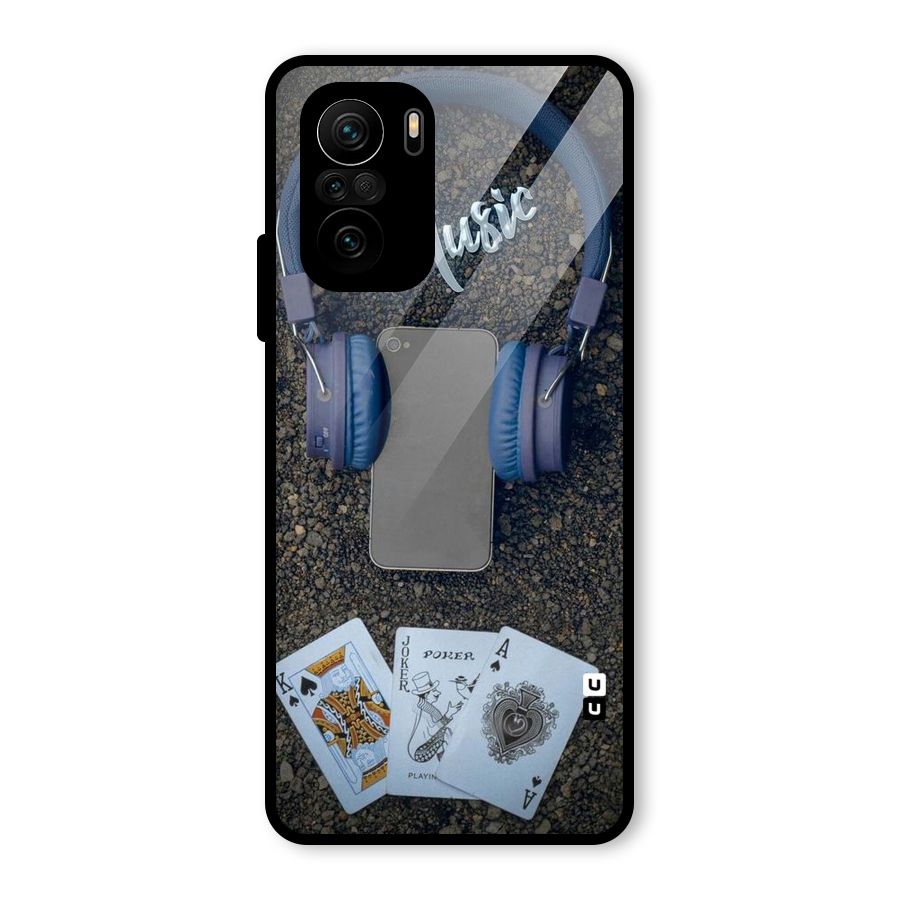 Music Power Cards Glass Back Case for Mi 11X Pro
