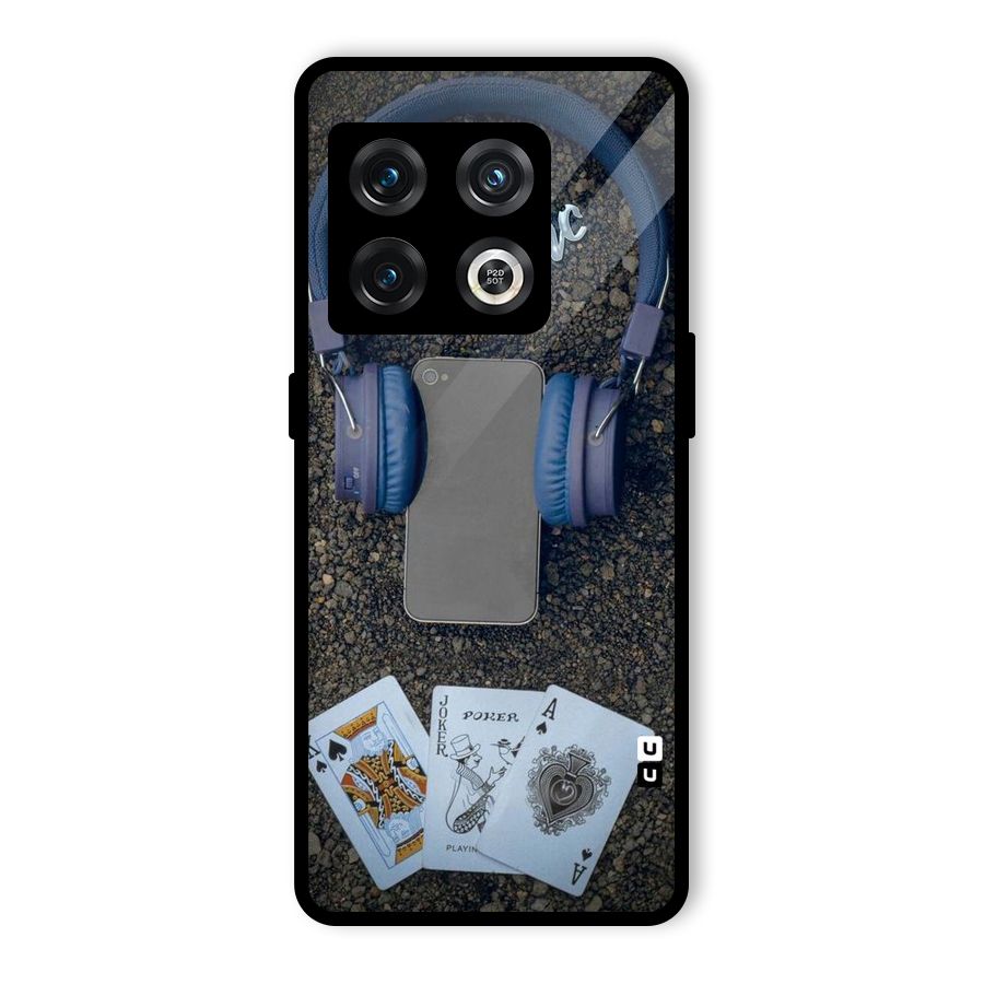 Music Power Cards Glass Back Case for OnePlus 10 Pro 5G