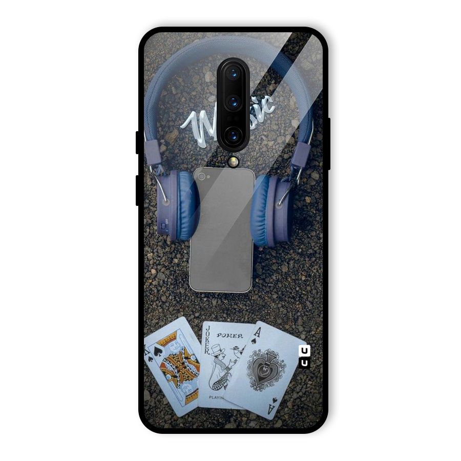 Music Power Cards Glass Back Case for OnePlus 7 Pro