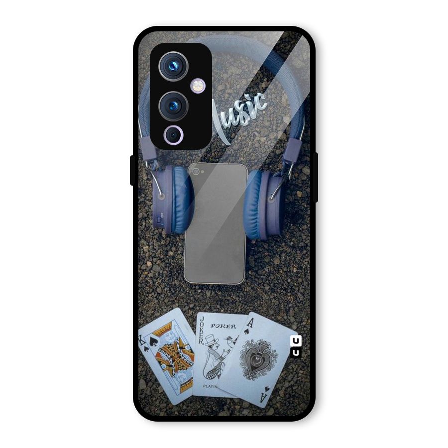 Music Power Cards Glass Back Case for OnePlus 9