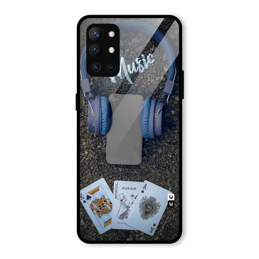 Music Power Cards Glass Back Case for OnePlus 9R