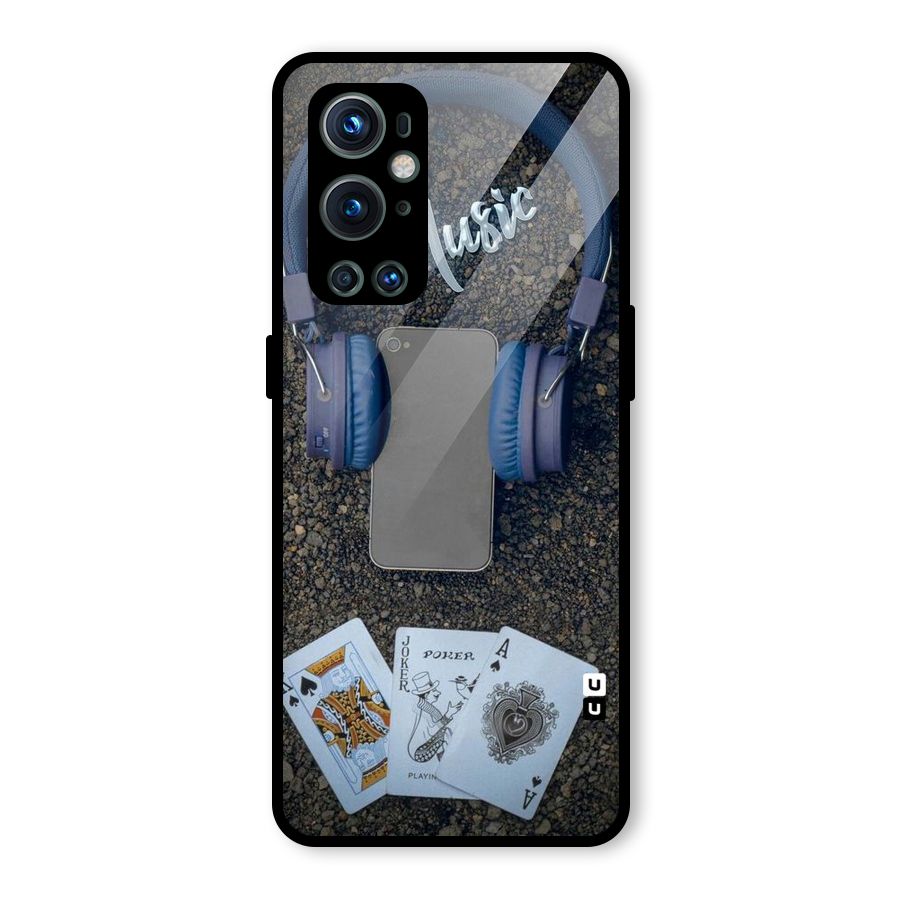Music Power Cards Glass Back Case for OnePlus 9 Pro