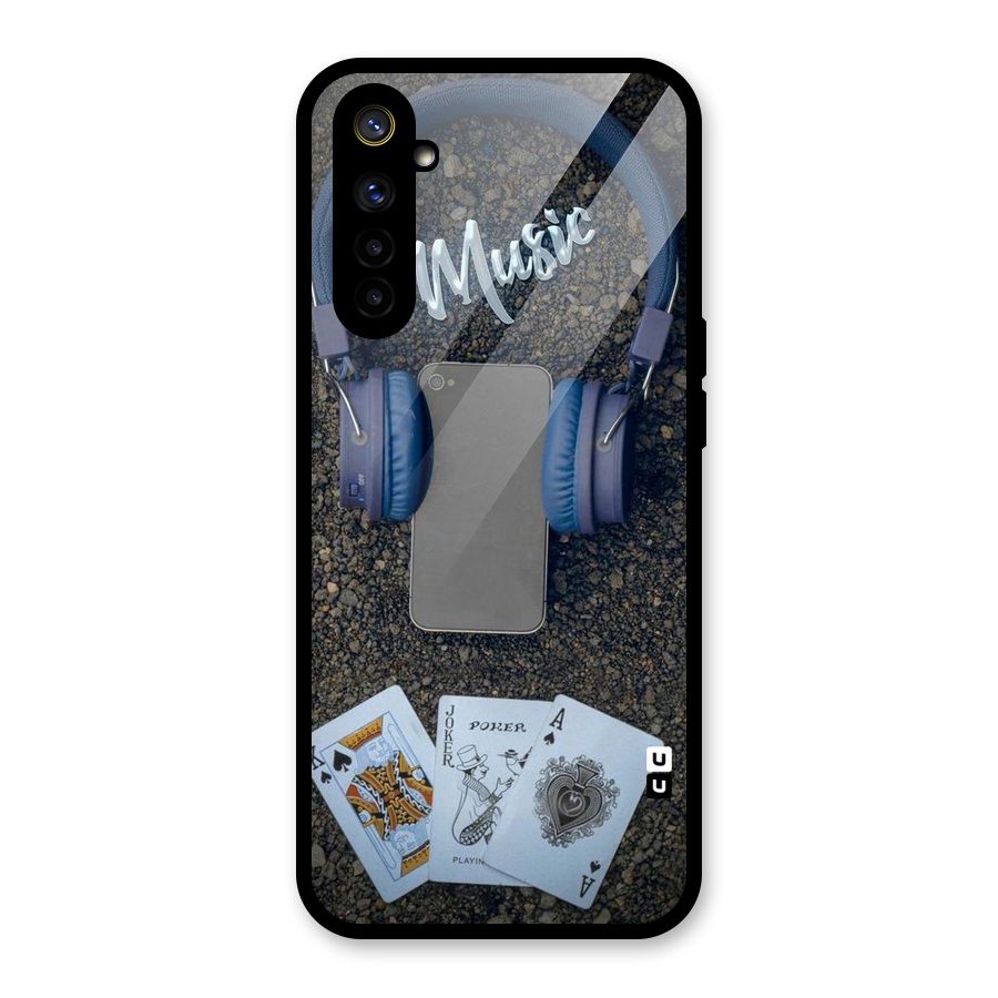 Music Power Cards Glass Back Case for Realme 6i
