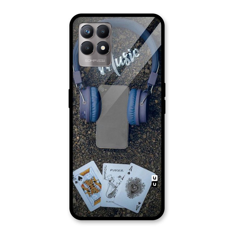 Music Power Cards Glass Back Case for Realme Narzo 50