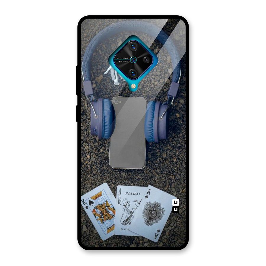 Music Power Cards Glass Back Case for Vivo S1 Pro