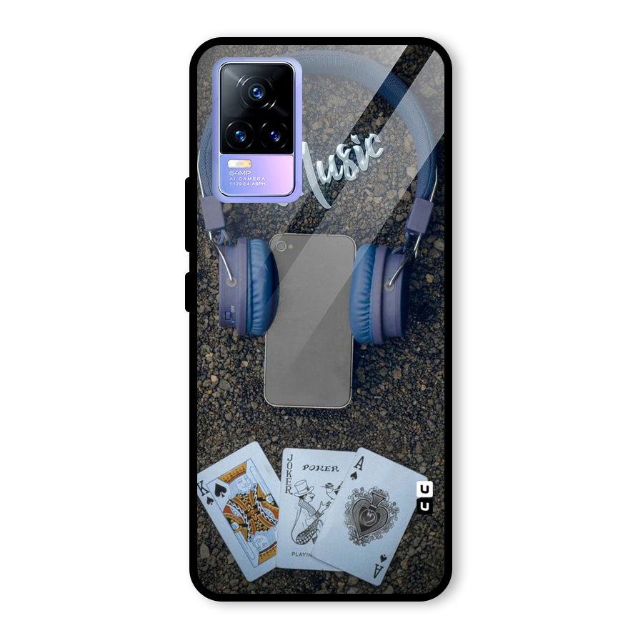 Music Power Cards Glass Back Case for Vivo Y73