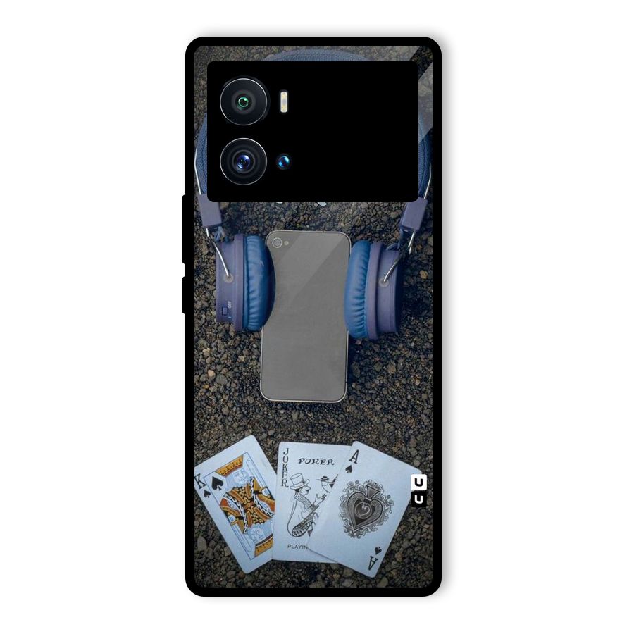 Music Power Cards Glass Back Case for Vivo iQOO 9 Pro