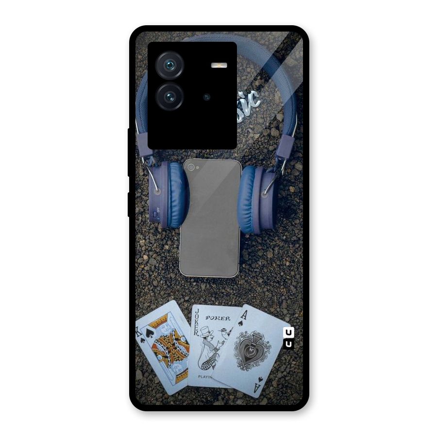 Music Power Cards Glass Back Case for Vivo iQOO Neo 6 5G