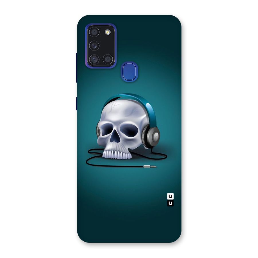 Music Skull Back Case for Galaxy A21s