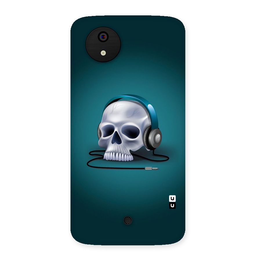 Music Skull Back Case for Micromax Canvas A1