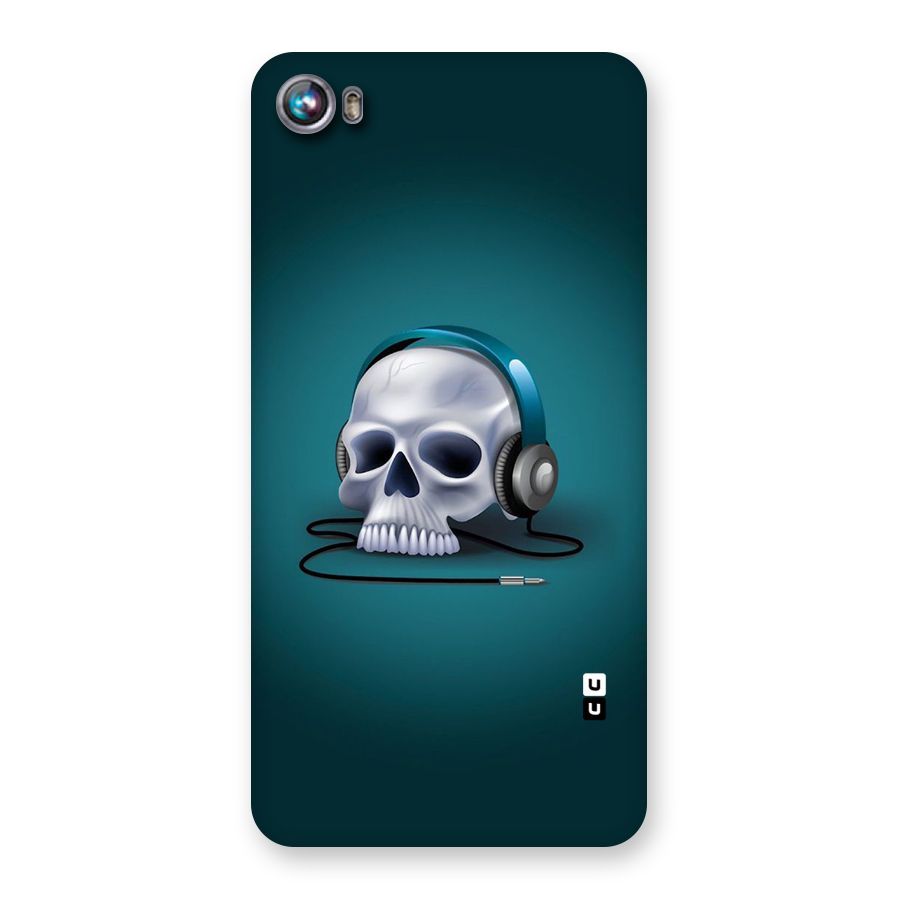 Music Skull Back Case for Micromax Canvas Fire 4 A107