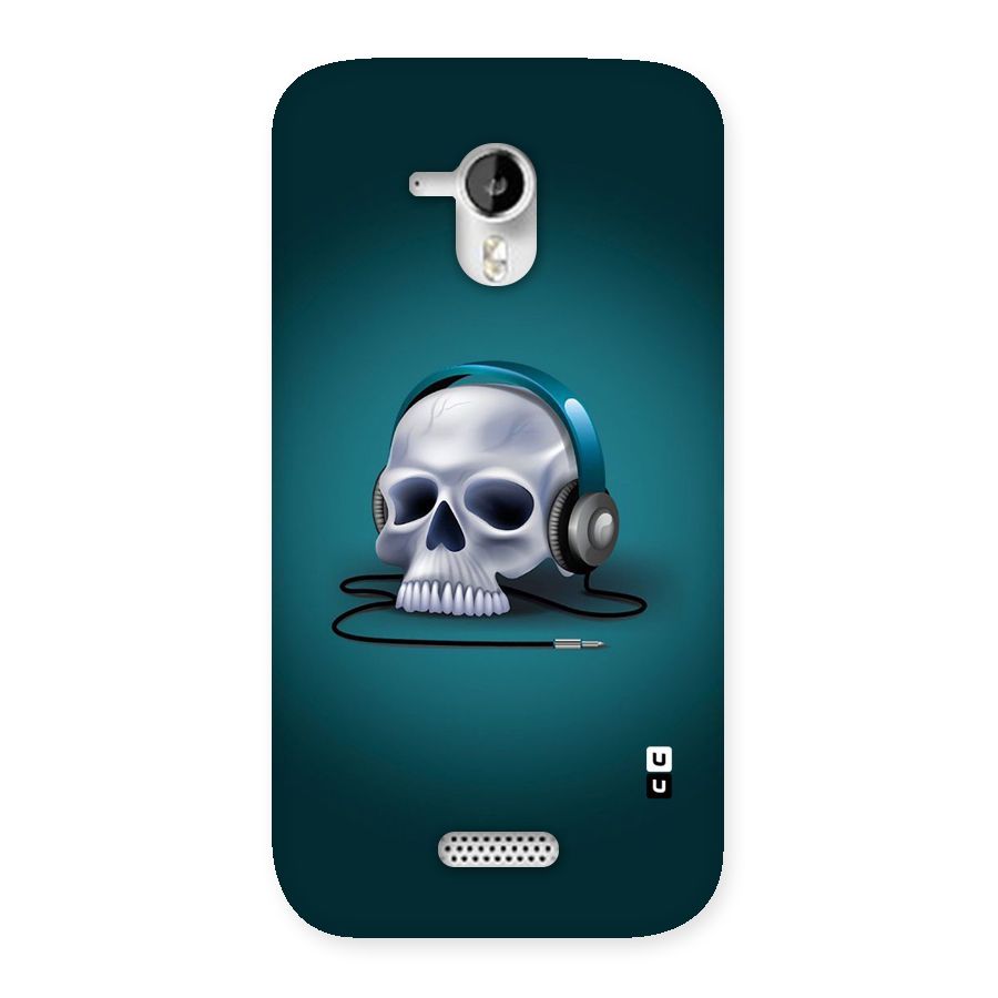 Music Skull Back Case for Micromax Canvas HD A116