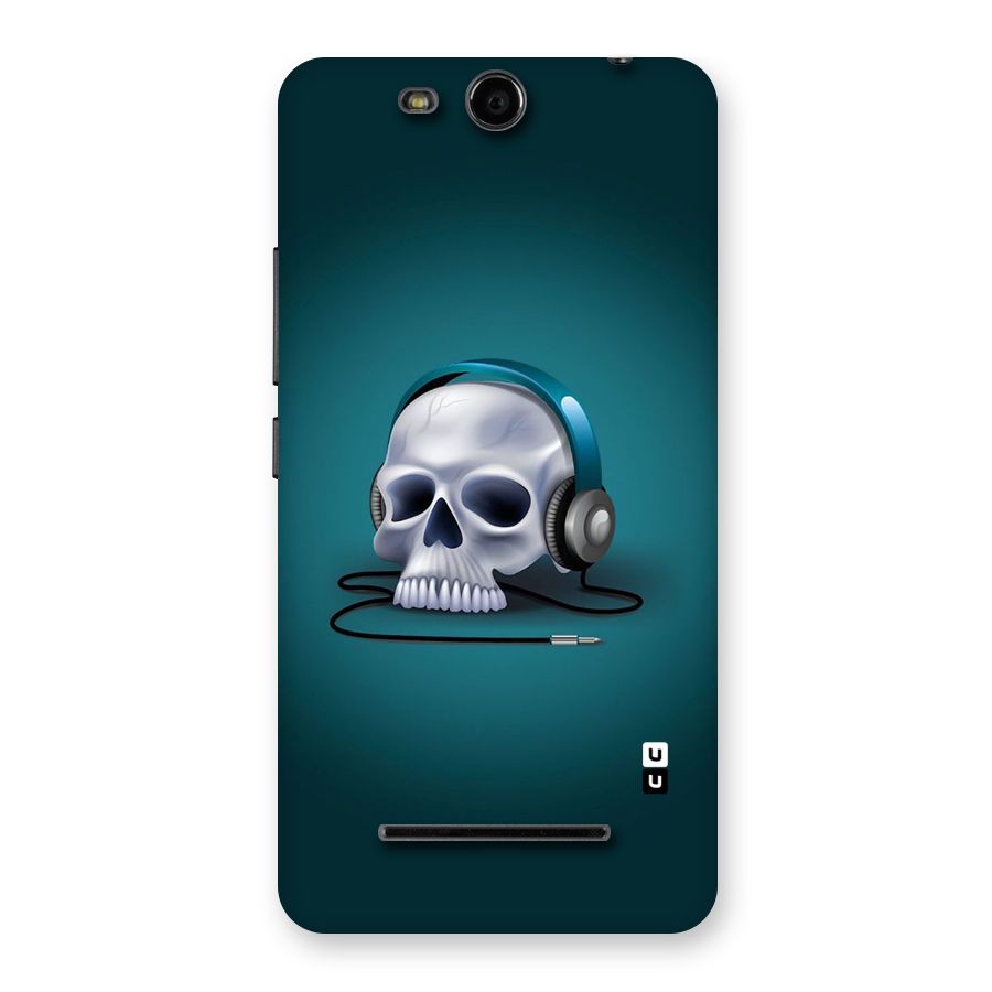 Music Skull Back Case for Micromax Canvas Juice 3 Q392