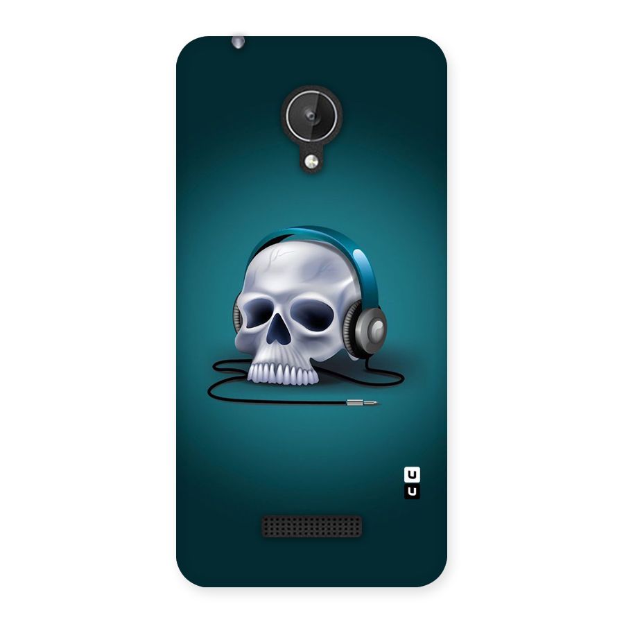 Music Skull Back Case for Micromax Canvas Spark Q380