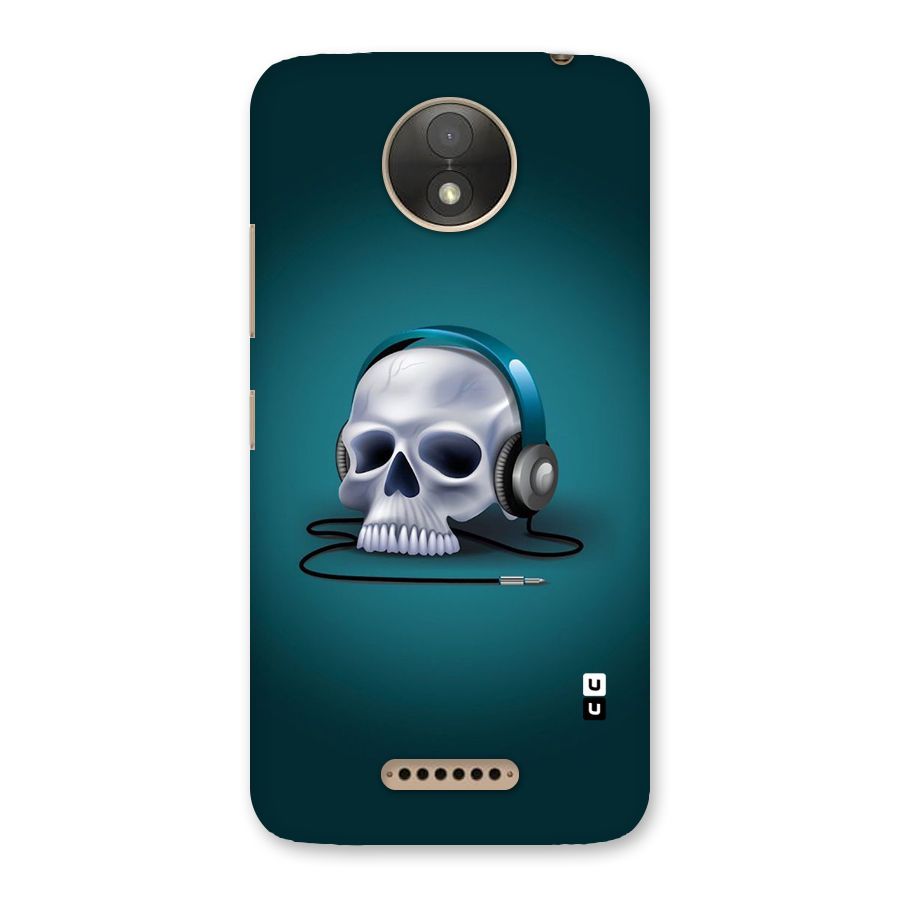 Music Skull Back Case for Moto C Plus