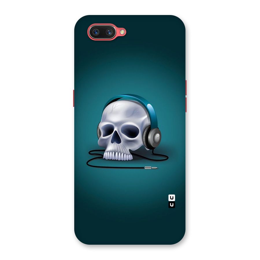 Music Skull Back Case for Oppo A3s