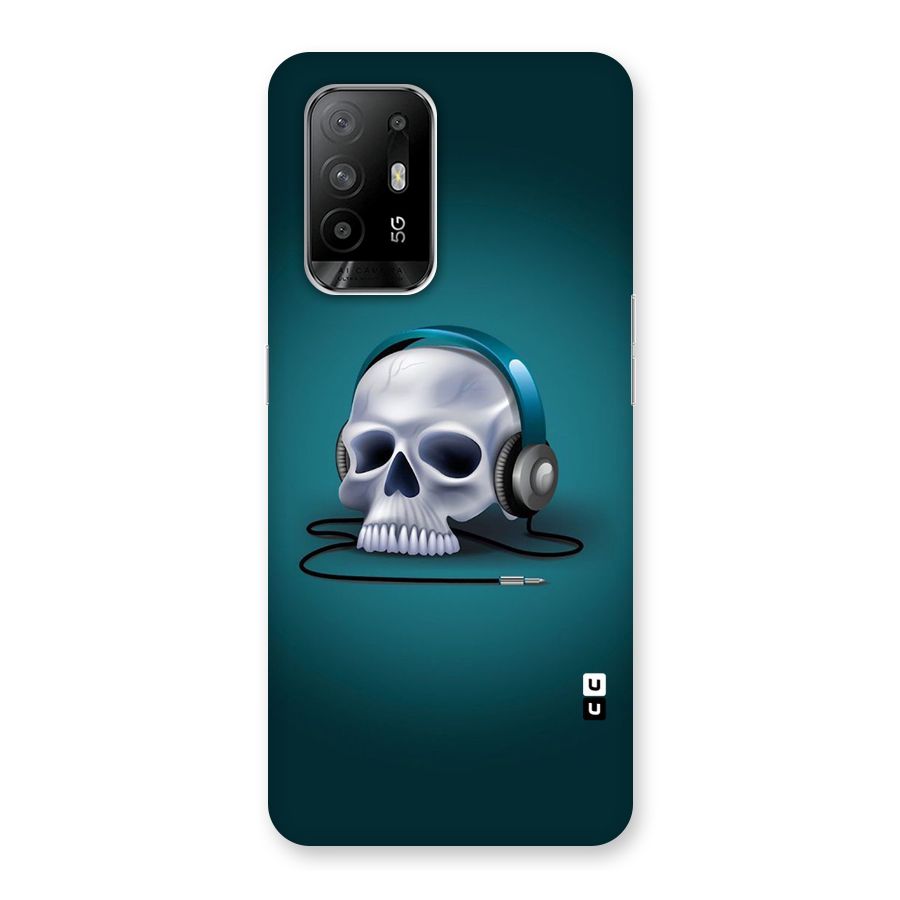 Music Skull Back Case for Oppo F19 Pro Plus 5G