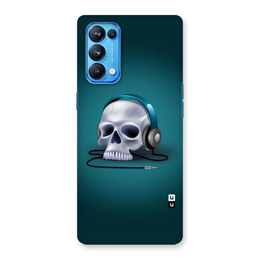 Music Skull Back Case for Oppo Reno5 Pro 5G