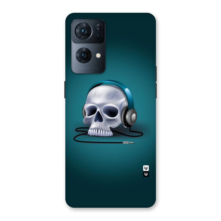 Music Skull Back Case for Oppo Reno7 Pro 5G