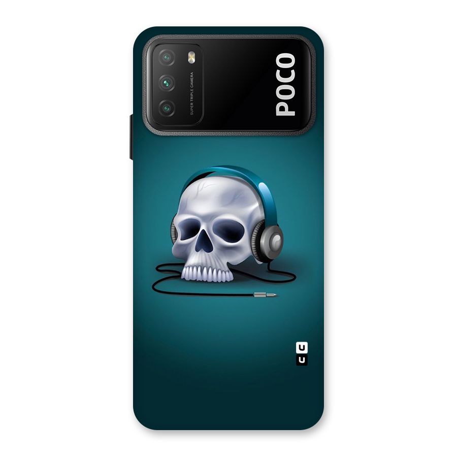 Music Skull Back Case for Poco M3
