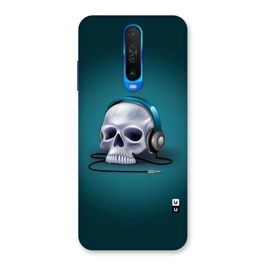 Music Skull Back Case for Poco X2