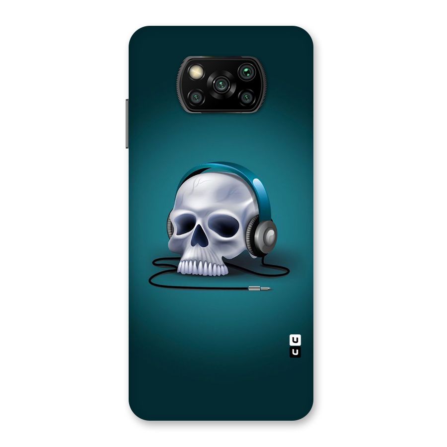 Music Skull Back Case for Poco X3