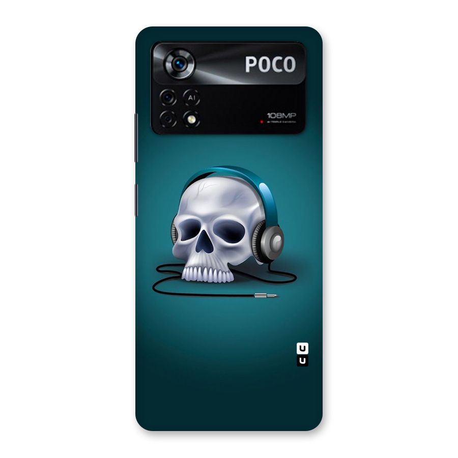 Music Skull Back Case for Poco X4 Pro 5G