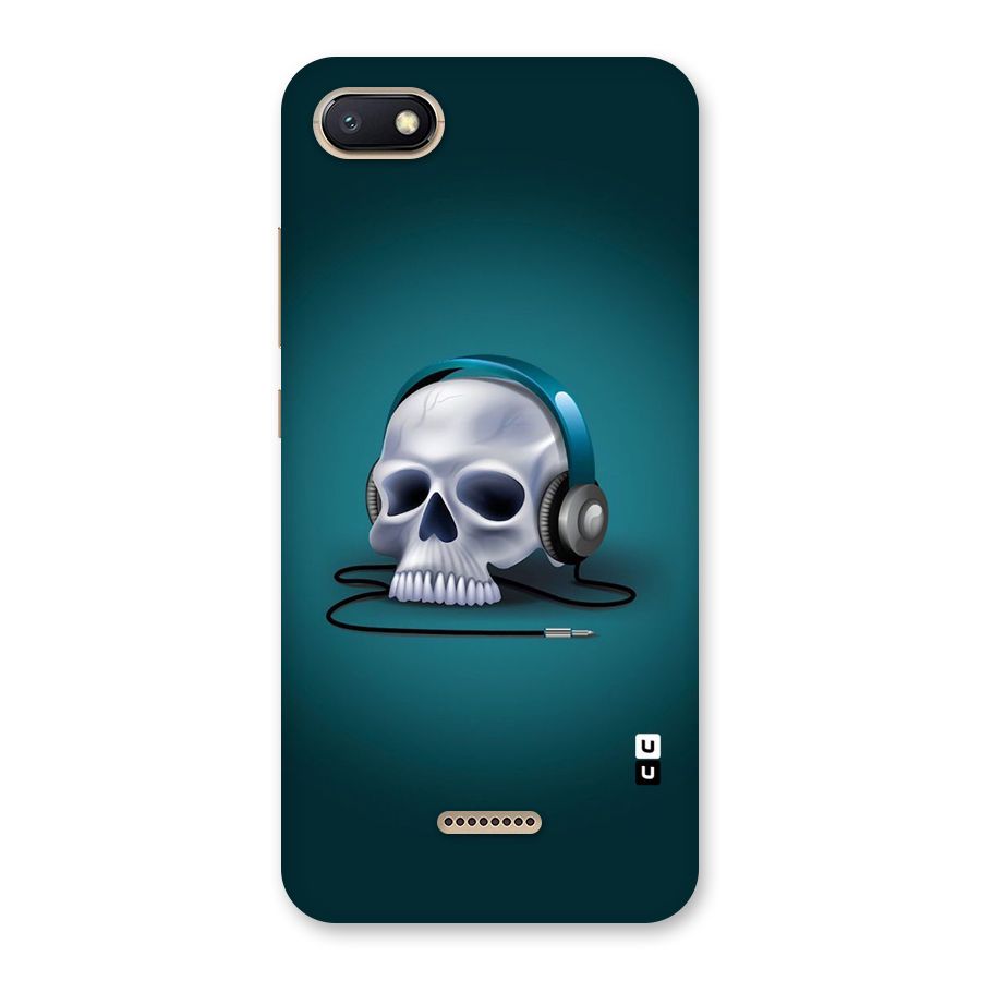 Music Skull Back Case for Redmi 6A