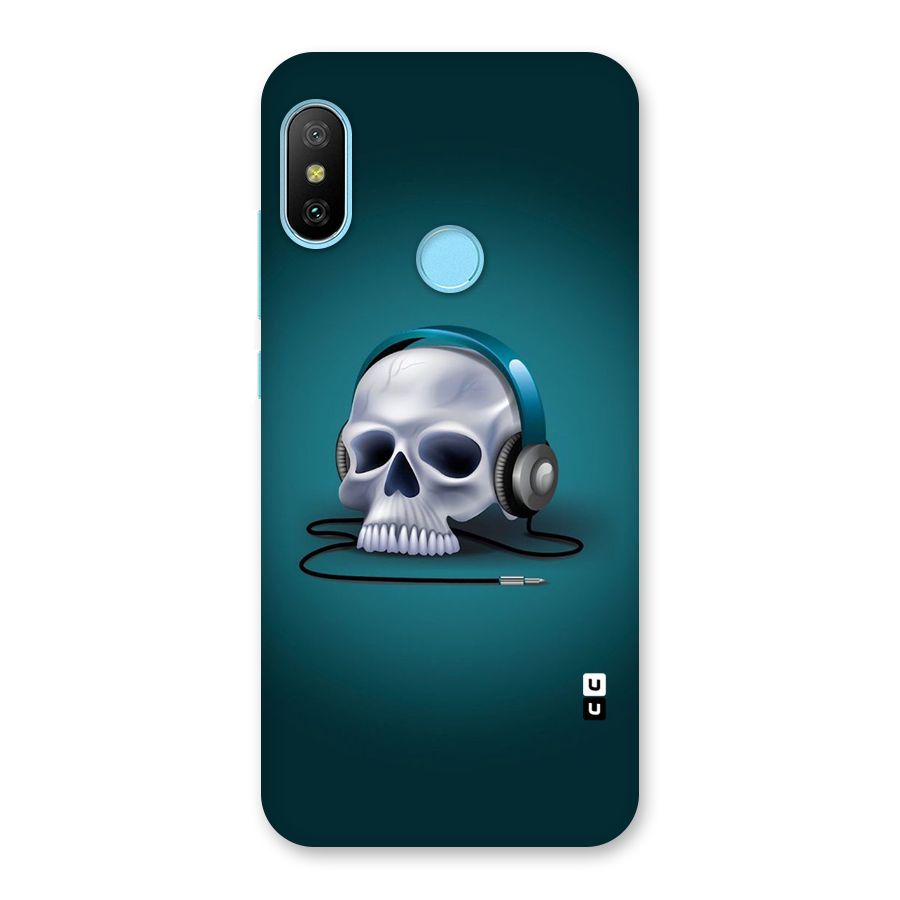 Music Skull Back Case for Redmi 6 Pro