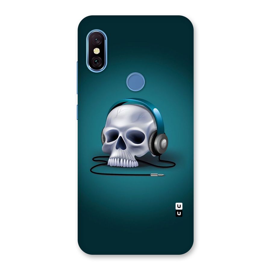 Music Skull Back Case for Redmi Note 6 Pro