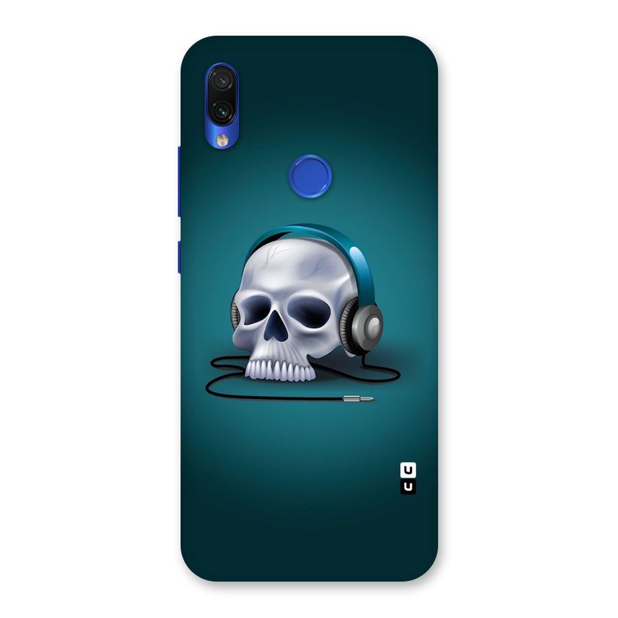 Music Skull Back Case for Redmi Note 7S