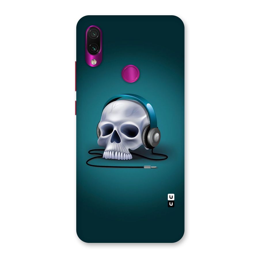 Music Skull Back Case for Redmi Note 7 Pro