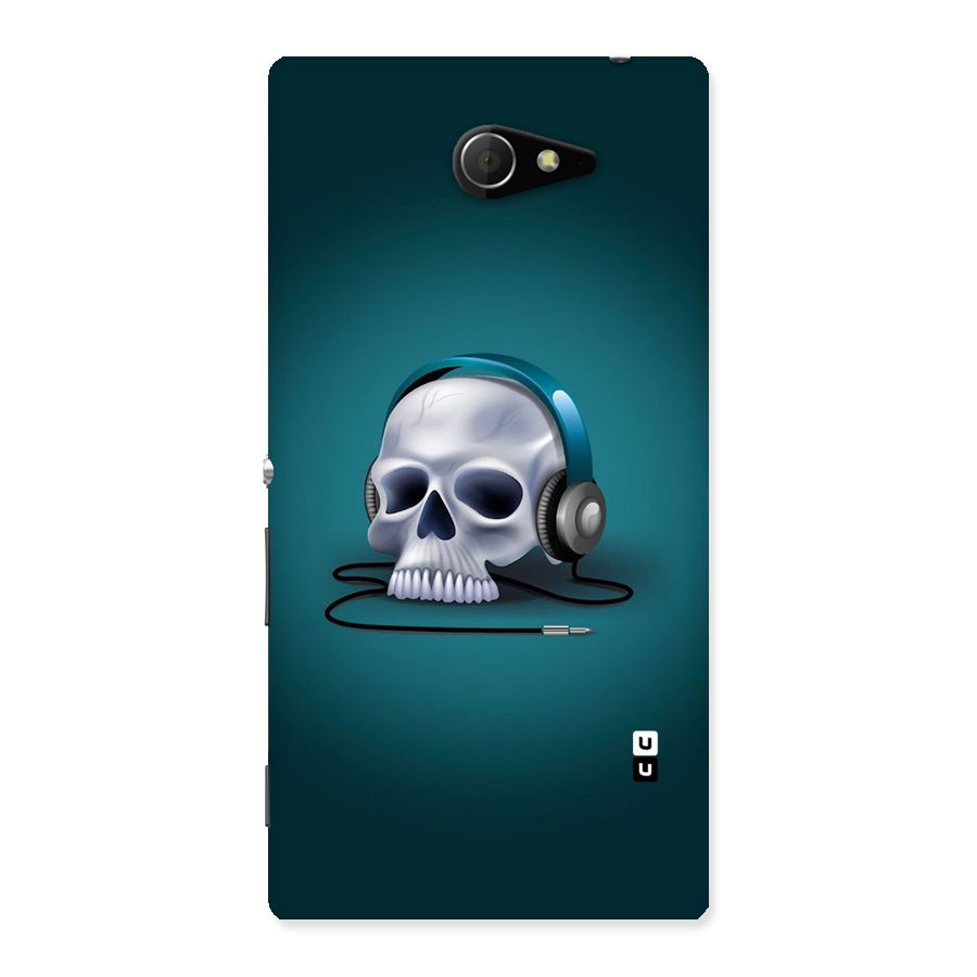 Music Skull Back Case for Sony Xperia M2