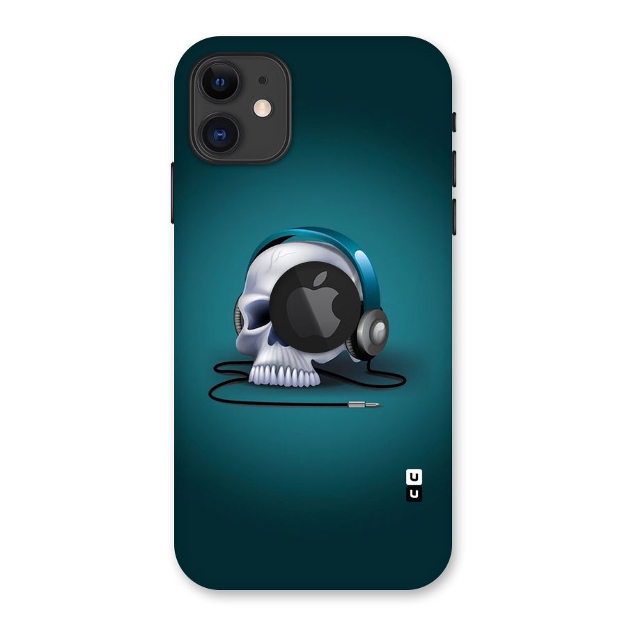 Music Skull Back Case for iPhone 11 Logo Cut