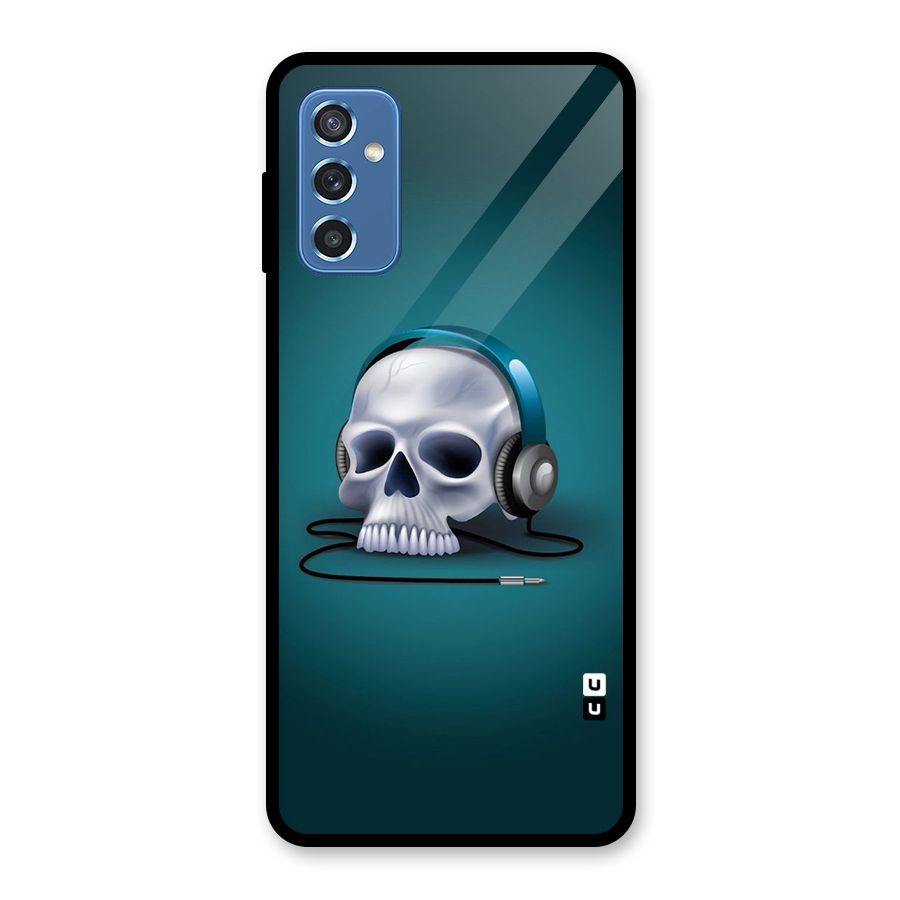 Music Skull Glass Back Case for Galaxy M52 5G