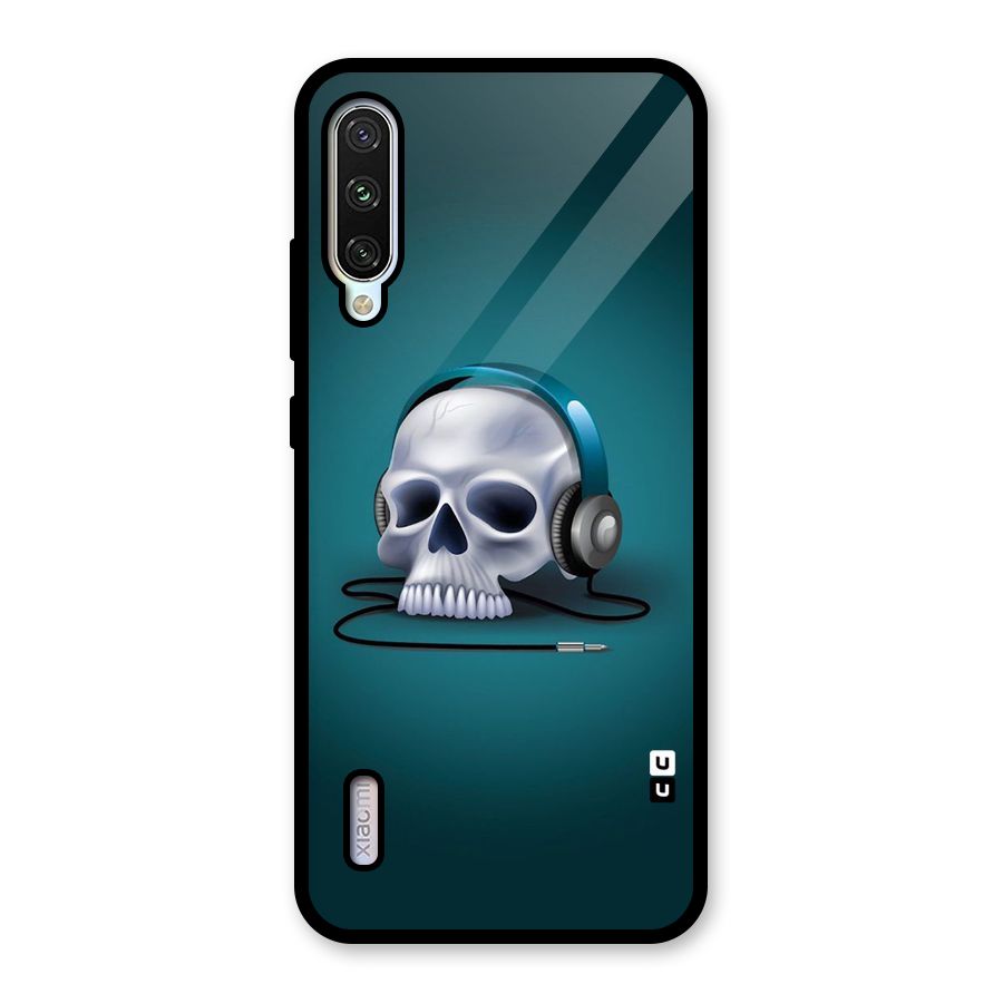 Music Skull Glass Back Case for Mi A3