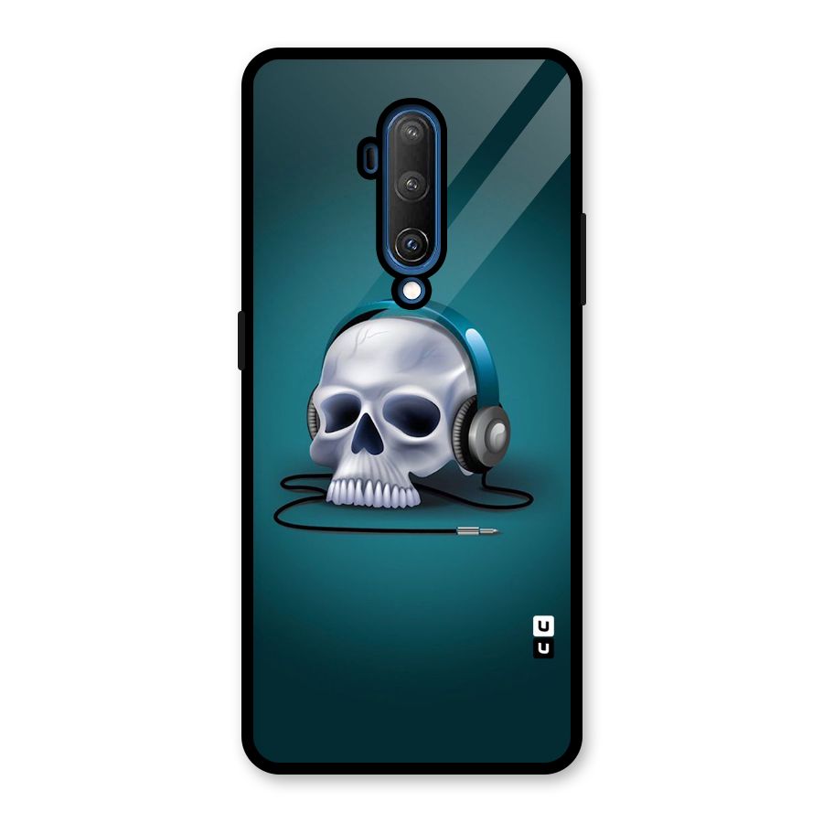Music Skull Glass Back Case for OnePlus 7T Pro