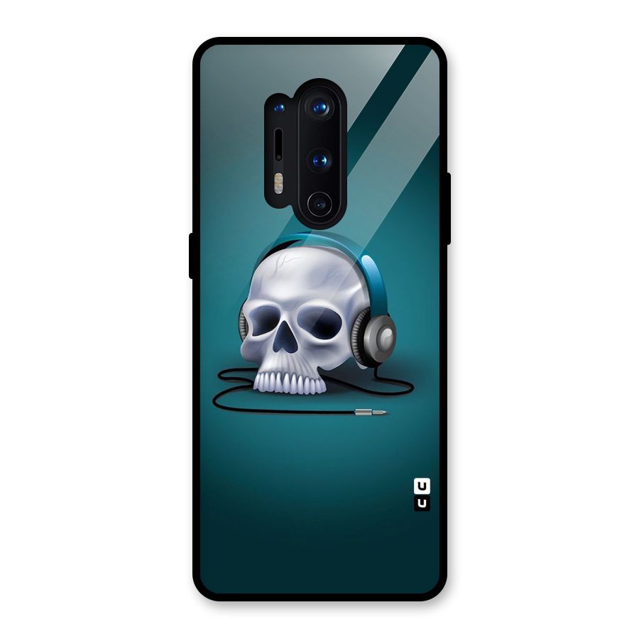 Music Skull Glass Back Case for OnePlus 8 Pro