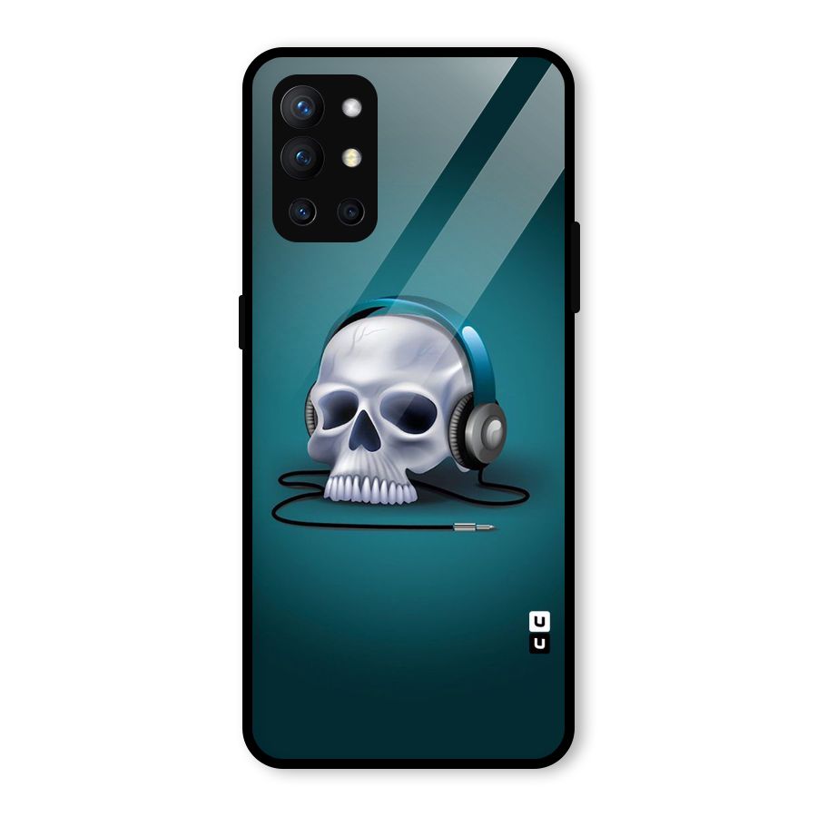 Music Skull Glass Back Case for OnePlus 9R