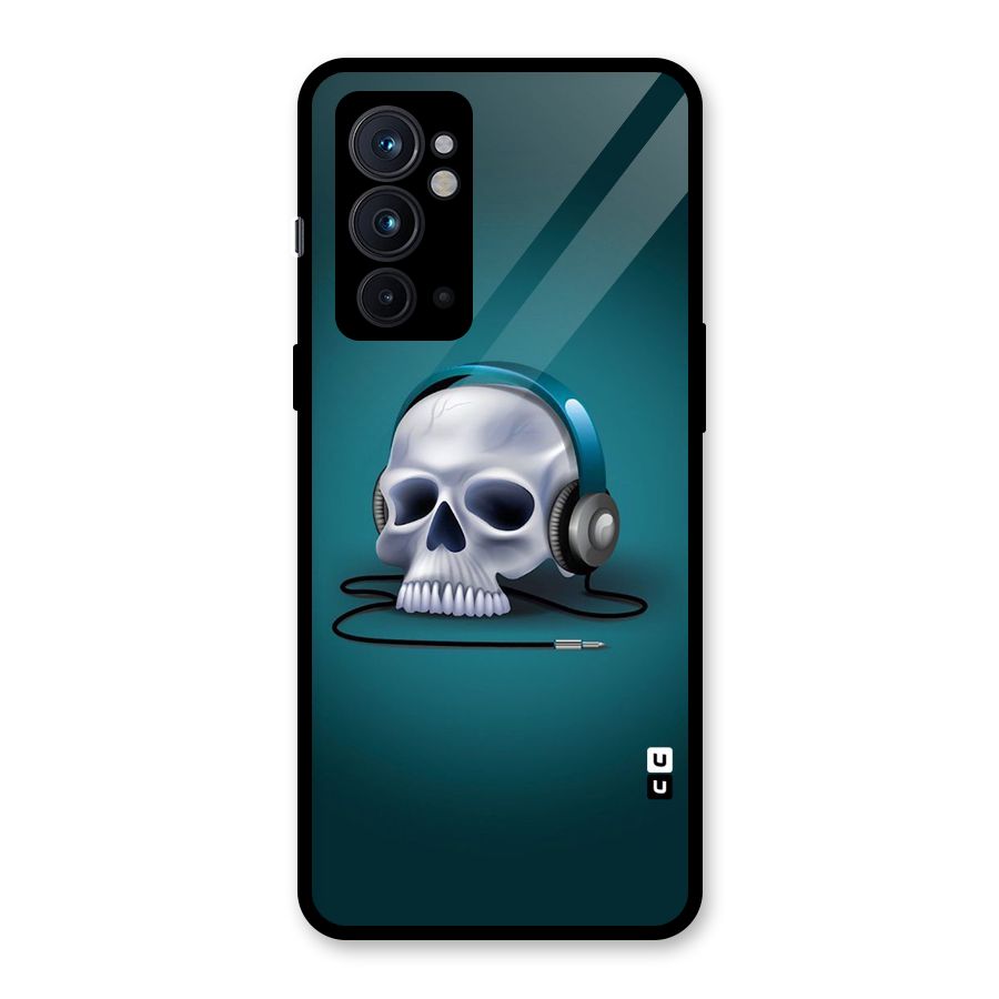 Music Skull Glass Back Case for OnePlus 9RT 5G
