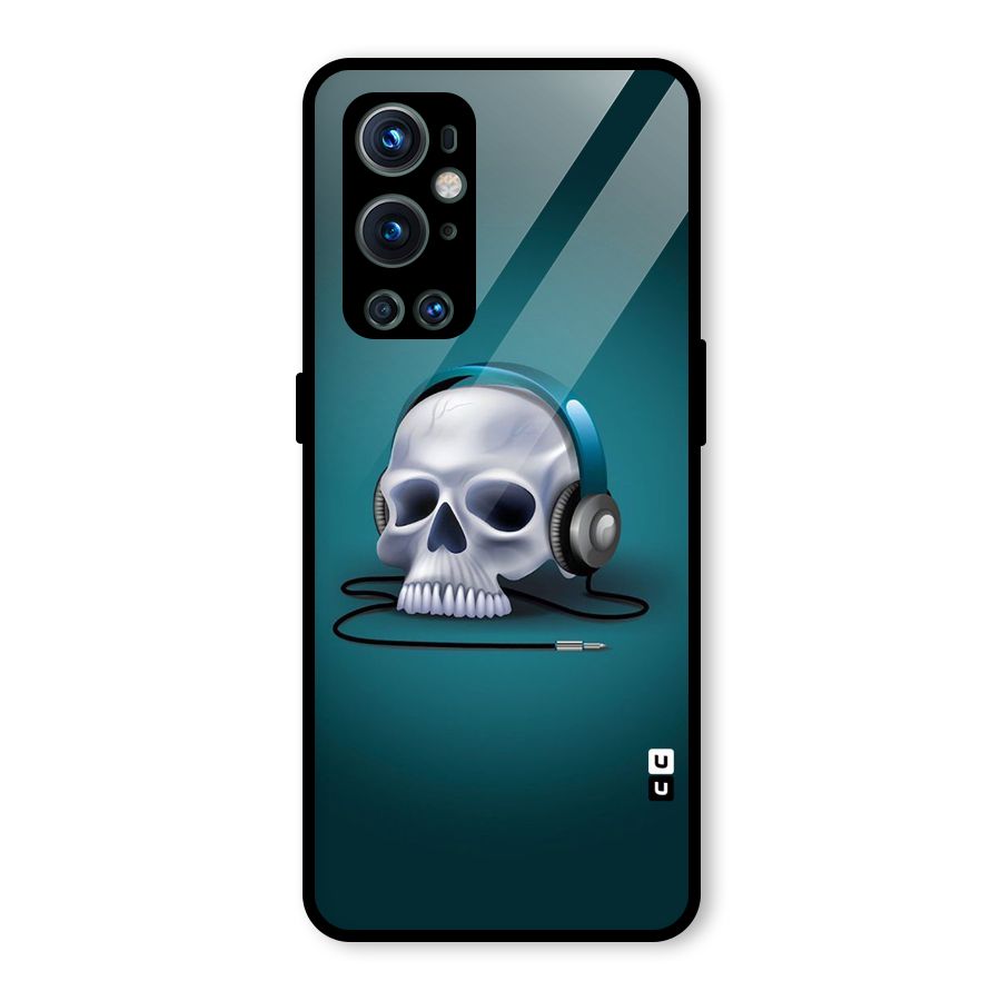 Music Skull Glass Back Case for OnePlus 9 Pro