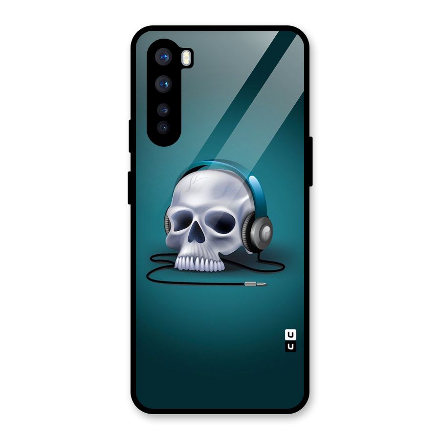 Music Skull Glass Back Case for OnePlus Nord