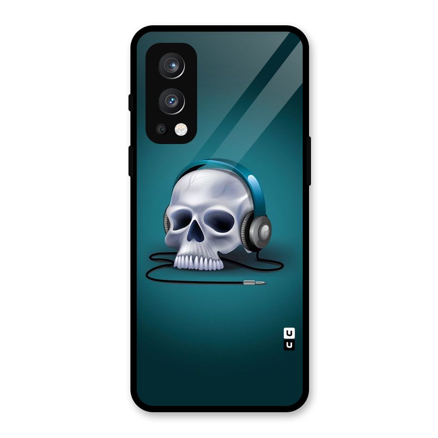 Music Skull Glass Back Case for OnePlus Nord 2 5G