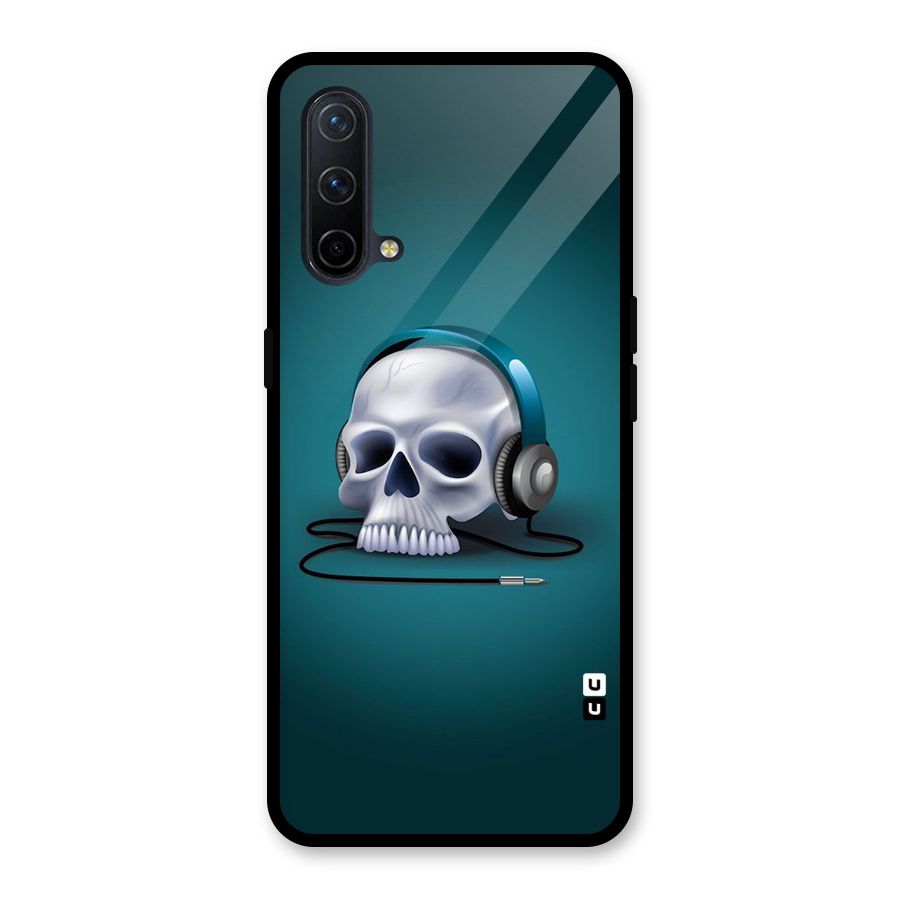 Music Skull Glass Back Case for OnePlus Nord CE 5G