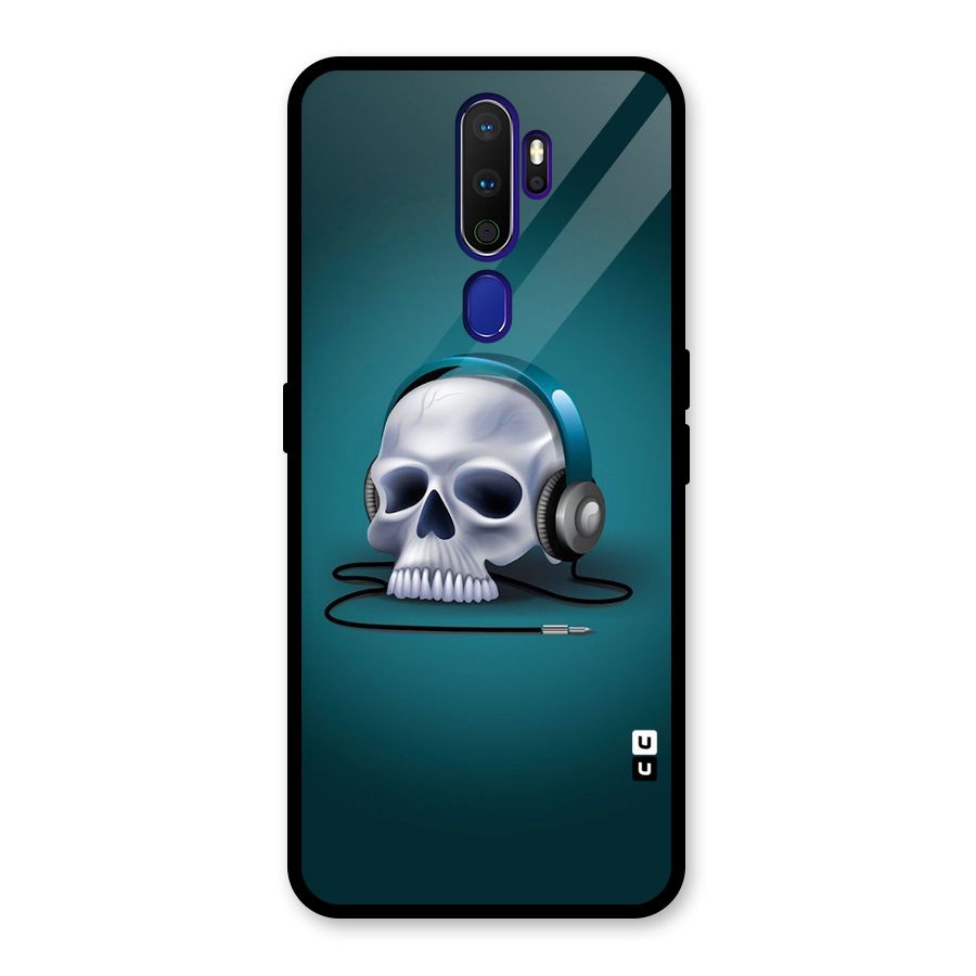 Music Skull Glass Back Case for Oppo A9 (2020)