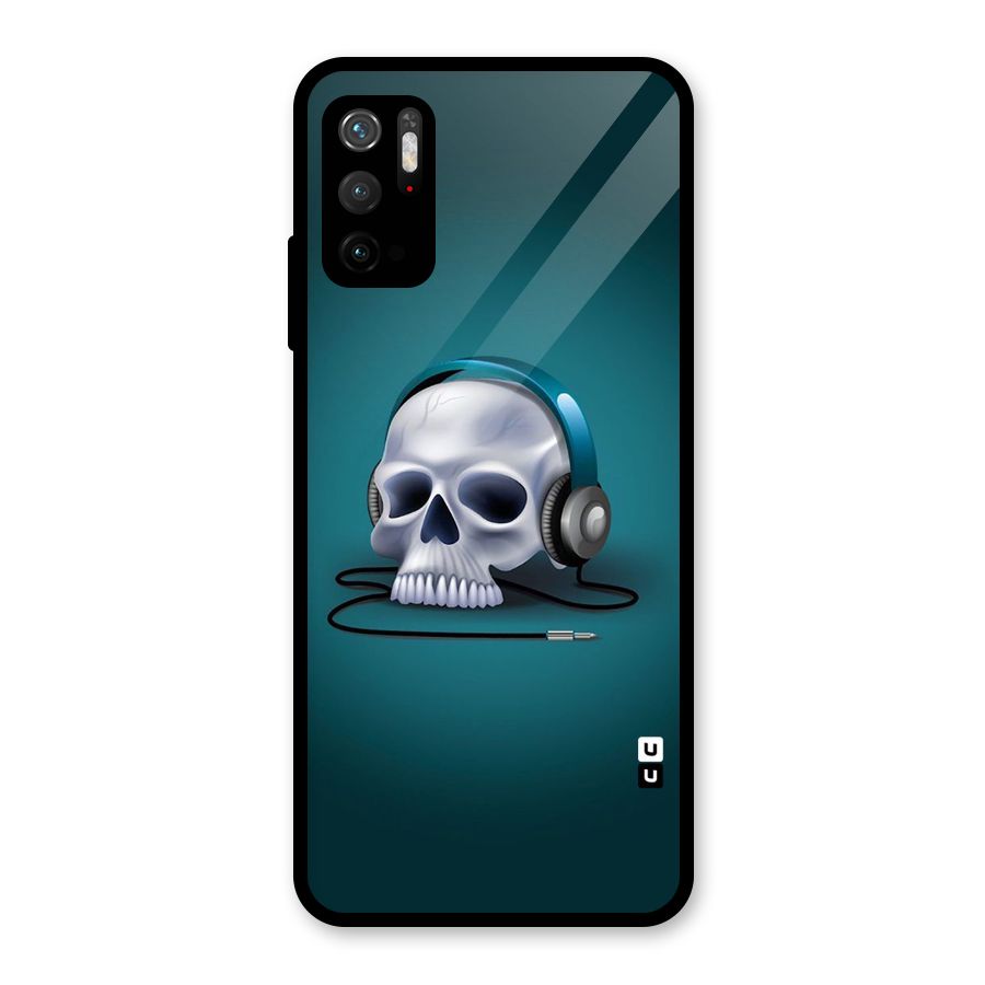 Music Skull Glass Back Case for Poco M3 Pro 5G
