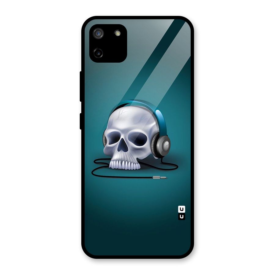 Music Skull Glass Back Case for Realme C11